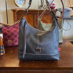 Dooney & Bourke Black Gracie Hobo Bag EUC